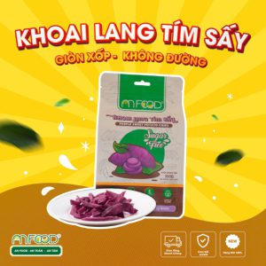 Khoai Môn Sấy An Food phiên bản Cao Cấp Không đường nguyên miếng giòn rụm